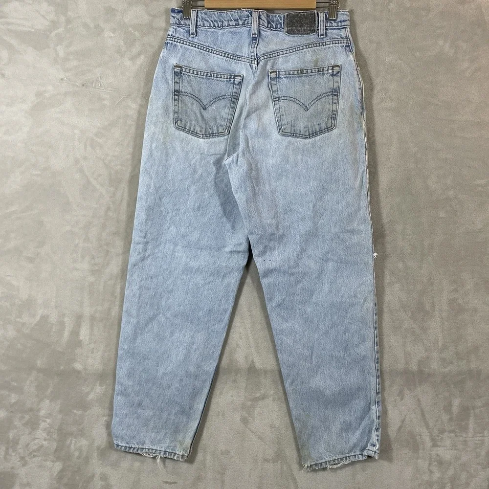 VTG Levis SilverTab Jeans Mens 30x29 Distressed Loose Cotton Y2K USA 90s